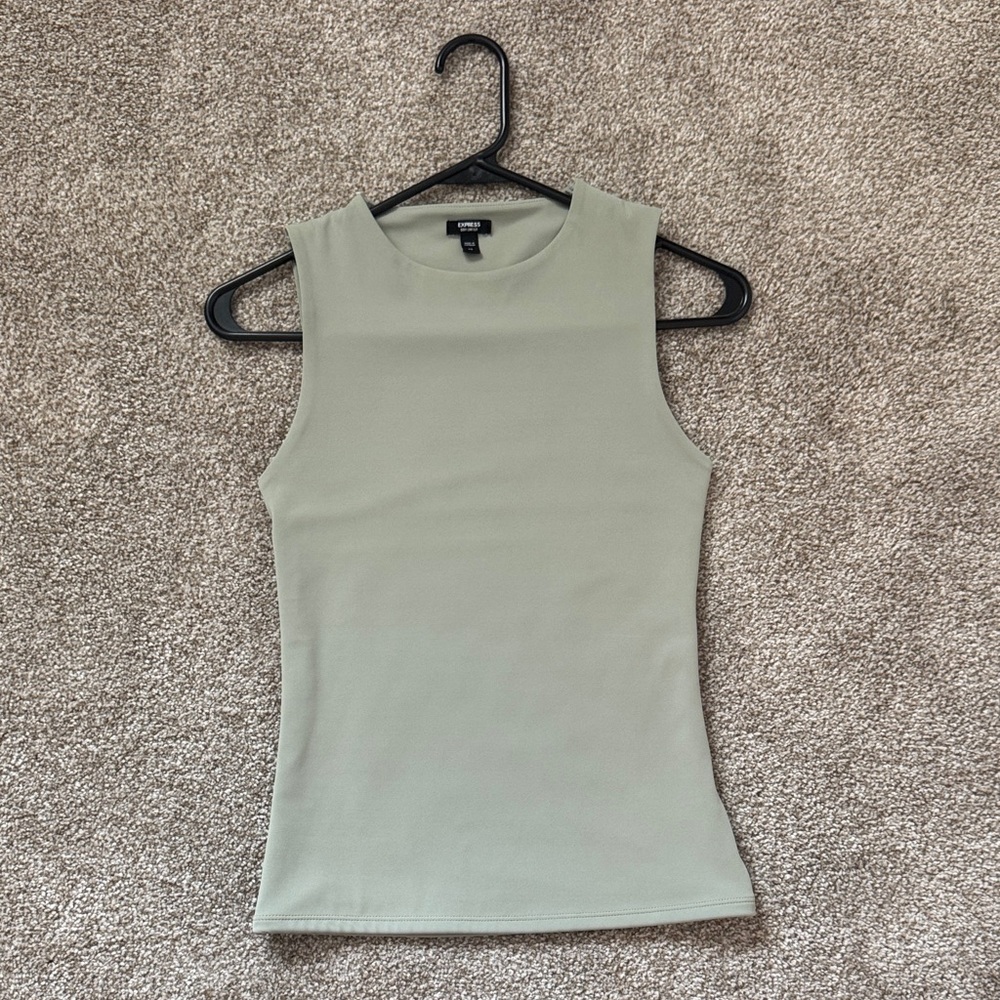 Express Sage Green Tank Top